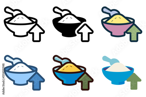 increased appetite icon vector illustration