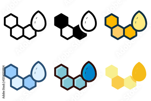 mineral essential chemistry icon vector illustration