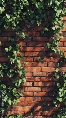 Vibrant Ivy Brick Wall Stunning Nature Wallpaper & Mobile Wallpaper