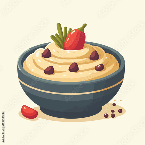 food, eggplant, cuisine, arabic, traditional, appetizer, vegetarian, dip, hummus, babaganoush, turkish, lebanese, vegetable, mediterranean, ganoush, parsley, healthy, snack, arabian, greek, baba, back