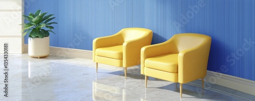 Highlight a clean, modern lounge area featuring comfortable seating, where diverse business leaders exchange ideas in a relaxed atmosphere.