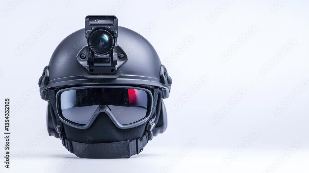 tactical helmet with camera and goggles, designed for safety and surveillance tactical helmet with camera and goggles, designed for safety and surveillance
