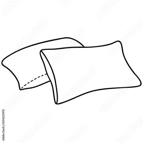 Two Pillows Illustration