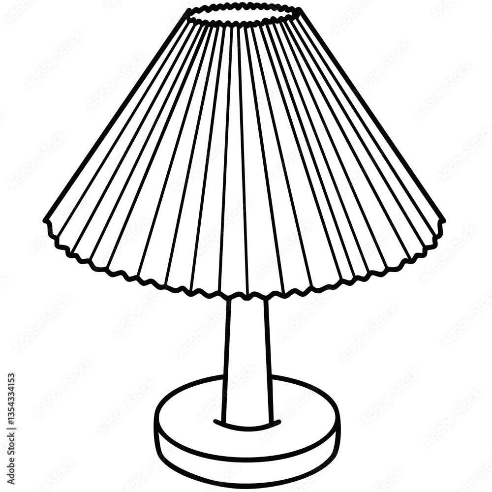 Table Lamp Outline Table Lamp Outline