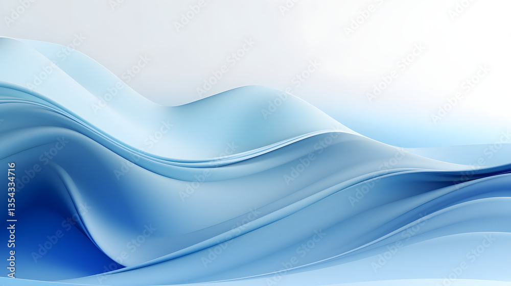 Fototapeta premium abstract blue wave