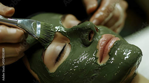 Green Clay Mask Facial Treatment: Relaxation and Rejuvenation