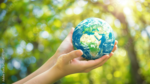 Generate a set of high-quality images themed around **Earth Day**, suitable for environmental advocacy, social media, advertising design, and corporate social responsibility campaigns. The images shou