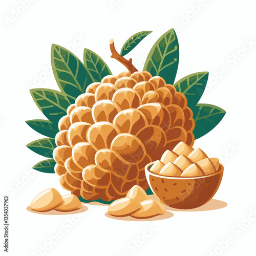 asian, cempedak, food, fruit, fresh, sweet, tropical, exotic, tasty, asia, ingredient, delicious, ripe, yellow, traditional, background, healthy, dessert, raw, tropical fruit, organic, green, cuisine,