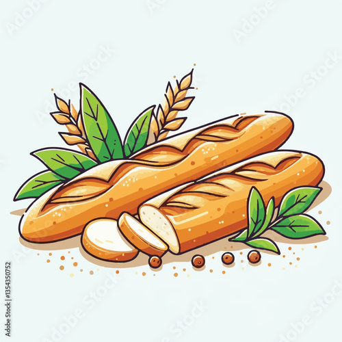 baguette, food, bread, bakery, breakfast, french, bun, meal, fresh, pastry, loaf, wheat, healthy, crust, tasty, nutrition, brown, isolated, flour, bake, organic, background, traditional, delicious, ce