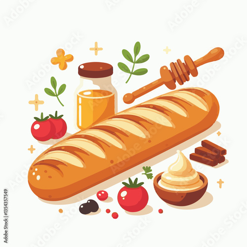 baguette, food, bread, bakery, breakfast, french, bun, meal, fresh, pastry, loaf, wheat, healthy, crust, tasty, nutrition, brown, isolated, flour, bake, organic, background, traditional, delicious, ce