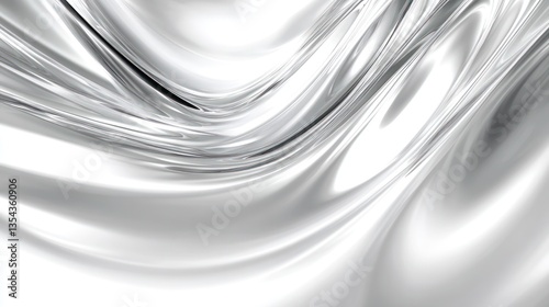 Minimalist White and Silver Abstract Background