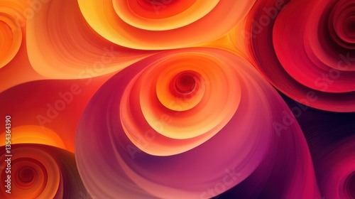 Elegant Warm Abstract Background with Softly Blended Glowing Circles