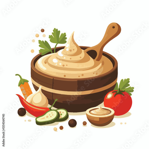 food, eggplant, cuisine, arabic, traditional, appetizer, vegetarian, dip, hummus, babaganoush, turkish, lebanese, vegetable, mediterranean, ganoush, parsley, healthy, snack, arabian, greek, baba, back
