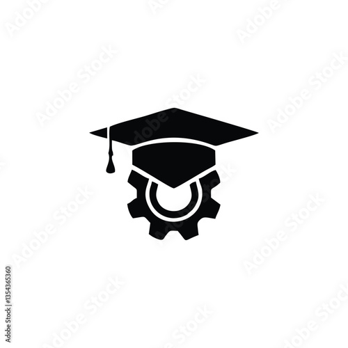 technic graduation cap and diploma