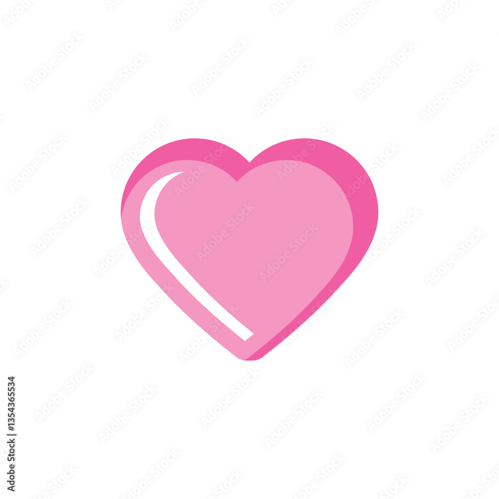 pink heart isolated on white pink heart isolated on white