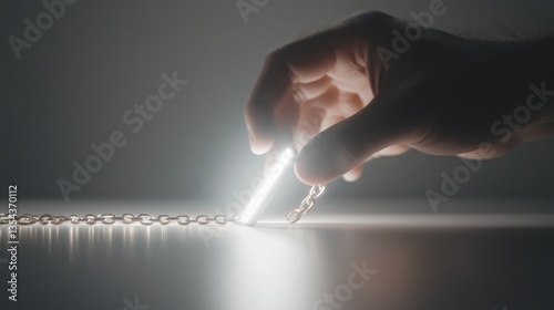 Naklejka Reaching for Digital Freedom from Addiction