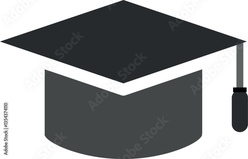 Graduation cap icon vector illustration for education and academic achievement design element symbol