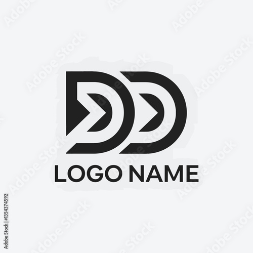 Dynamic Arrow Vector Logo Design for Creative Brands and Innovative Business Ventures, Bold Black Shape with White Background, Branding Template, Modern Icon