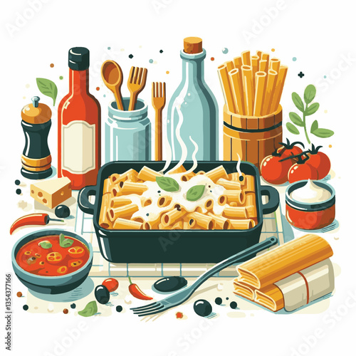 italian, food, sauce, pasta, cheese, dish, cuisine, ziti, tomato, plate, baked, meal, casserole, lunch, homemade, mozzarella, restaurant, basil, marinara, kitchen, dinner, parmesan, cooked, culture, t