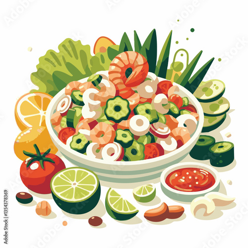 ceviche, food, seafood, gourmet, lime, fresh, meal, fish, appetizer, delicious, cuisine, citrus, peru, peruvian, restaurant, raw, cebiche, marinated, cilantro, onion, seviche, lunch, background, salad