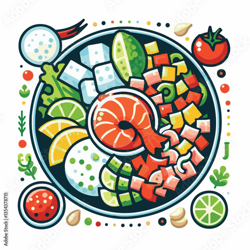 ceviche, food, seafood, gourmet, lime, fresh, meal, fish, appetizer, delicious, cuisine, citrus, peru, peruvian, restaurant, raw, cebiche, marinated, cilantro, onion, seviche, lunch, background, salad