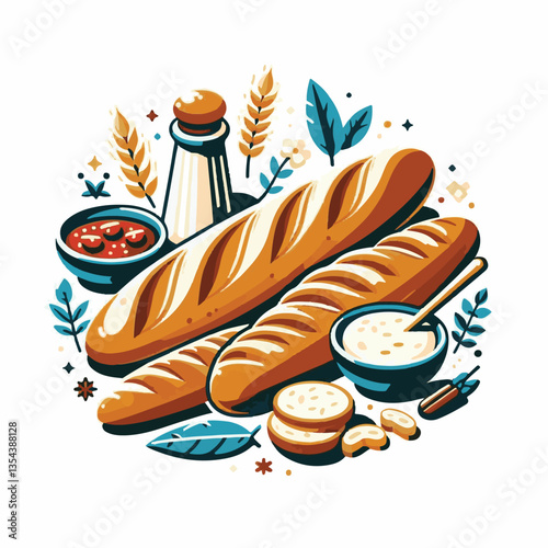 baguette, food, bread, bakery, breakfast, french, bun, meal, fresh, pastry, loaf, wheat, healthy, crust, tasty, nutrition, brown, isolated, flour, bake, organic, background, traditional, delicious, ce