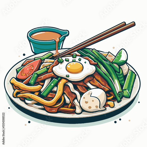 cuisine, delicious, traditional, meal, asian, food, dish, plate, singapore, dinner, malaysia, chinese, lunch, penang, stir, char, tasty, asia, teow, shrimp, noodles, sauce, noodle, hawker, popular, fr