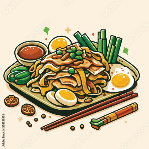 cuisine, delicious, traditional, meal, asian, food, dish, plate, singapore, dinner, malaysia, chinese, lunch, penang, stir, char, tasty, asia, teow, shrimp, noodles, sauce, noodle, hawker, popular, fr