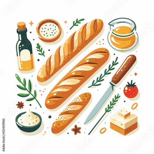baguette, food, bread, bakery, breakfast, french, bun, meal, fresh, pastry, loaf, wheat, healthy, crust, tasty, nutrition, brown, isolated, flour, bake, organic, background, traditional, delicious, ce
