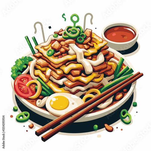 cuisine, delicious, traditional, meal, asian, food, dish, plate, singapore, dinner, malaysia, chinese, lunch, penang, stir, char, tasty, asia, teow, shrimp, noodles, sauce, noodle, hawker, popular, fr