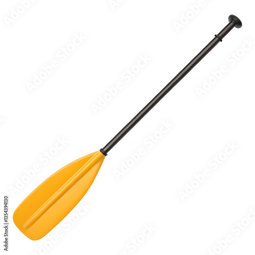 Obraz na płótnie sturdy paddle designed for summer adventures on water, perfect for kayaking or canoeing enthusiasts w salonie