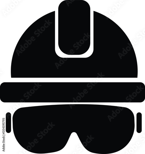 Helmet icon vector