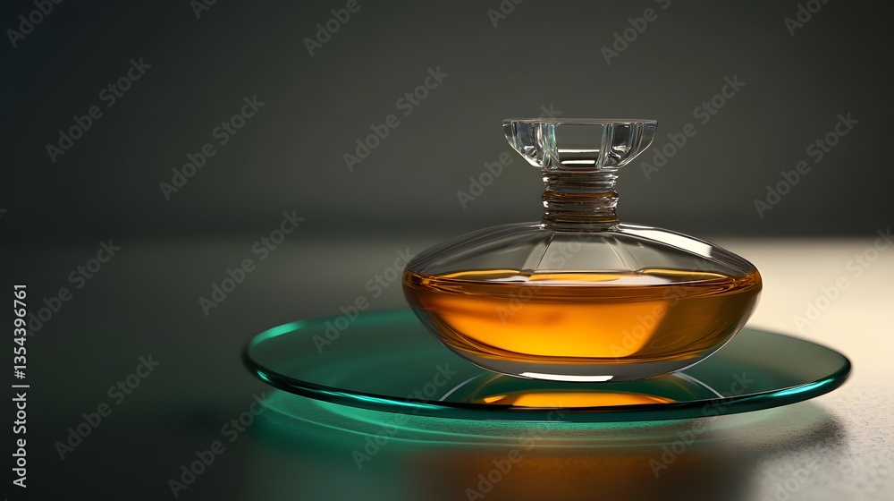 58. A simple glass pedestal with subtle lighting, perfect for showcasing fine perfume bottles 58. A simple glass pedestal with subtle lighting, perfect for showcasing fine perfume bottles