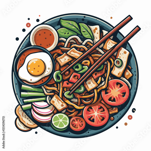 cuisine, delicious, traditional, meal, asian, food, dish, plate, singapore, dinner, malaysia, chinese, lunch, penang, stir, char, tasty, asia, teow, shrimp, noodles, sauce, noodle, hawker, popular, fr