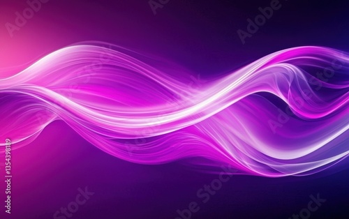 Dynamic purple abstract background with flowing waves ideal for business presentations and creative designs