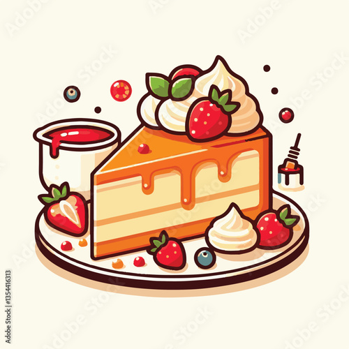 dessert, cheesecake, food, bakery, cake, delicious, slice, cream, cheese, sweet, piece, pie, pastry, tasty, baked, background, creamy, closeup, fruit, gourmet, snack, white, plate, eat, strawberry, ho