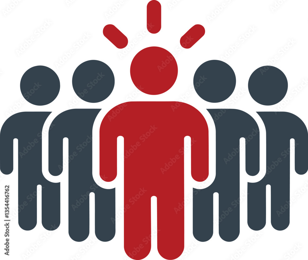 Leadership and Public Speaking Concept Illustration Leadership and Public Speaking Concept Illustration