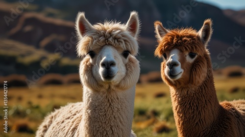 Two alpacas in a field (7)