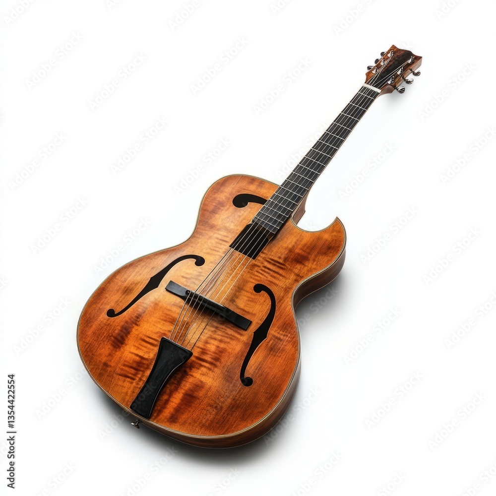 Fototapeta premium Generic Jazz Guitar Moment Black Month Strings Body