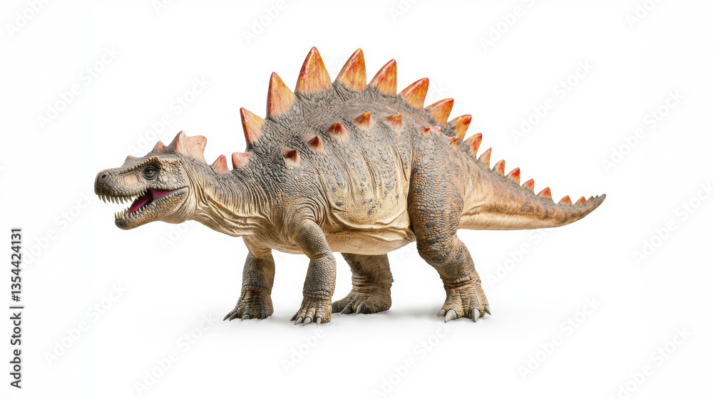 detailed dinosaur model with spikes and fierce expression, showcasing its prehistoric features detailed dinosaur model with spikes and fierce expression, showcasing its prehistoric features