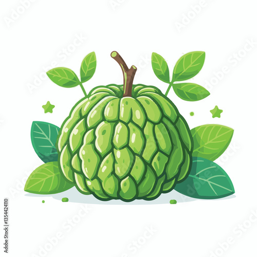 cherimoya, green, fruit, fresh, food, ripe, exotic, sweet, tropical, organic, custard, background, healthy, raw, annona, white, custard apple, delicious, tasty, isolated, dessert, seed, half, chirimoy