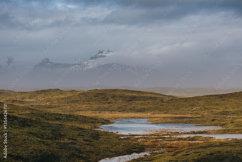 Iceland's diverse landscape features majestic mountains, dramatic coastlines, glaciers, and volcanic fields. A land of contrasts, where fire meets ice, offering breathtaking views for nature and trave
