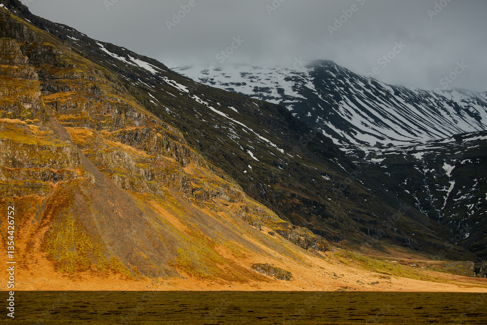 Iceland's diverse landscape features majestic mountains, dramatic coastlines, glaciers, and volcanic fields. A land of contrasts, where fire meets ice, offering breathtaking views for nature and trave