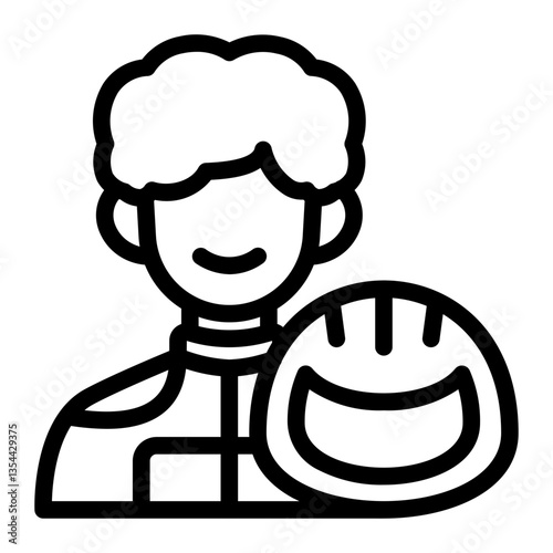 This Racer  icon is suitable for Car Race, Extreme Sport, etc