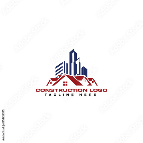 Construction Business Logo Design Vector Template