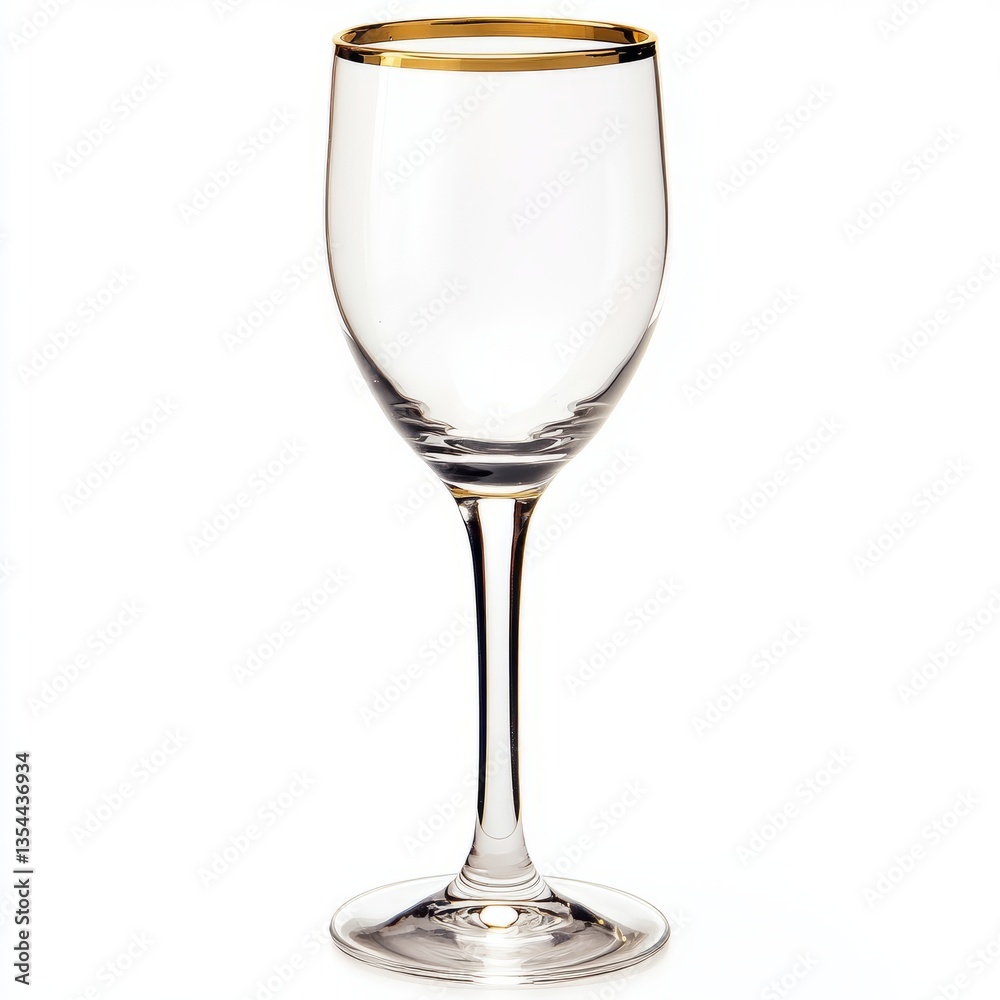 Obraz premium Generic Toast Glass Perspective Gold Stem Rim Background.