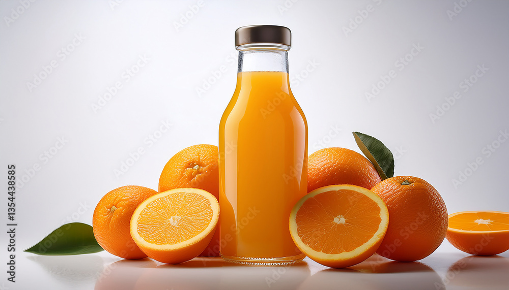 Cold-pressed orange juice in a transparent bottle, highlighting natural freshness and purity
Cold-pressed orange juice in a transparent bottle, highlighting natural freshness and purity