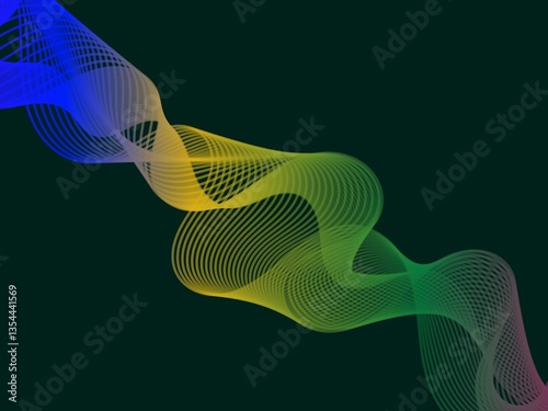 abstract background with colorful waves