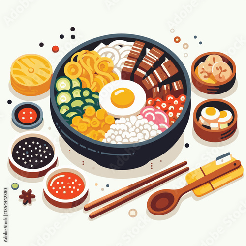 bibimbap, asian, cuisine, meal, healthy, delicious, food, rice, gourmet, korean food, vegetable, cooking, dinner, fresh, colorful, bowl, lunch, traditional, dish, egg, beef, spicy, korean, carrot, mea