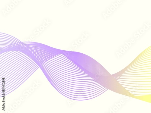 Abstract Gradient Line Background with Smooth Waves